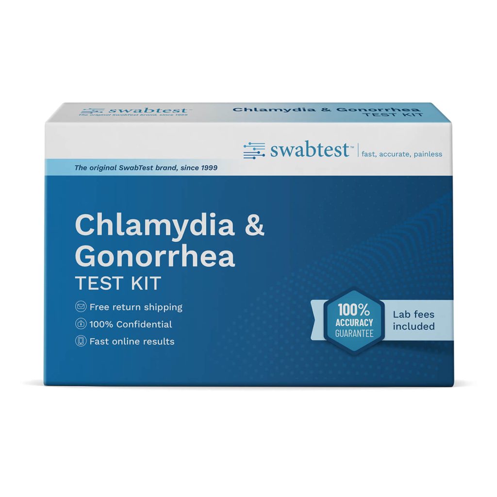 swabtest chlamydia gonorrhea test box 1